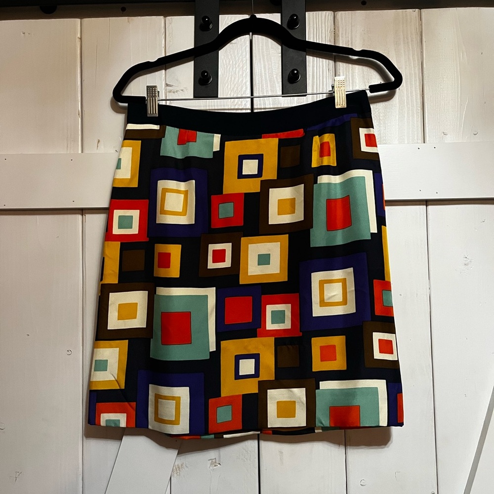 Kate Spade Colorful Geometric Mini Skirt